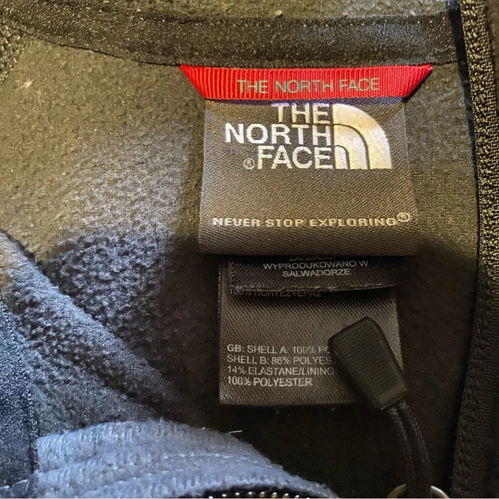 THE NORTH FACE TNF black lightweight 1/2 zip pullover fleece L flash dry…